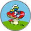 Niue Two Dollars Smurfs. Smurfette 2023  BU © PEYO coin reverse