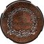 UK 1/50 Dollar (George IV) KM# Pn5 C O L O N I A L 1/50 DOLLAR 1 8 2 3 coin reverse
