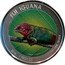 Fiji 1 Dollar (Crested Iguana. Coloured) FIJI IGUANA 2016 1 TROY OZ .999 FINE SILVER FIJIAN CRESTED IGUANA coin reverse