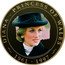 Cook Islands 1 Dollar Diana. Black overcoat. Hat 2009 Proof DIANA PRINCESS OF WALES 1961-1997 coin reverse