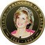 Cook Islands 1 Dollar Diana.Pink Dress. Diadem 2009 Proof DIANA PRINCESS OF WALES 1961-1997 coin reverse