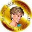 Cook Islands 1 Dollar Diana Princess of Wales. Diana looking right. 2007 Proof 1 DOLLAR 2007 COOK ISLANDS ELIZABETH II coin obverse