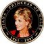 Cook Islands 1 Dollar Diana Princess of Wales. Red suit and facing left 2008 Proof 1961 - 1997 DIANA PRINCESS OF WALES coin reverse