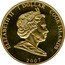 Cook Islands 1 Dollar Diana Princess of Wales. With flower wreath on the neck 2007 Proof 1 DOLLAR 2007 COOK ISLANDS ELIZABETH II coin obverse