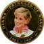 Cook Islands 1 Dollar Diana Princess of Wales. With flower wreath on the neck 2007 Proof 1961 - 1997 DIANA PRINCESS OF WALES coin reverse