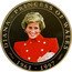 Cook Islands 1 Dollar Diana. Red Overcoat 2009 Proof DIANA PRINCESS OF WALES 1961-1997 coin reverse