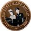 Cook Islands 1 Dollar Elizabeth and Philip in the open carriage. Colored 2007 Proof 1947 2007 ELIZABETH AND PHILIP EP coin reverse