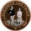 Cook Islands 1 Dollar Elizabeth and Philip. Philip with crook 2007 Proof 1947 2007 ELIZABETH AND PHILIP coin reverse
