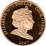 Cook Islands 1 Dollar Elizabeth and Philip. Wedding cake 2007 Proof 1 DOLLAR 2007 COOK ISLANDS ELIZABETH II coin obverse