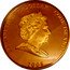 Cook Islands 1 Dollar Elizabeth and Philip with hats. Colored 2008 Proof 1 DOLLAR 2008 COOK ISLANDS ELIZABETH II coin obverse