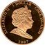 Cook Islands 1 Dollar Elizabeth II and Philip. Elizabeth in dress. Philip in uniform 2007 Proof 1 DOLLAR 2007 COOK ISLANDS ELIZABETH II coin obverse