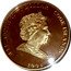 Cook Islands 1 Dollar Elizabeth II and Philip. Elizabeth in floral dress. Colored 2008 Proof 1 DOLLAR 2008 COOK ISLANDS ELIZABETH II coin obverse