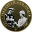 Cook Islands 1 Dollar Elizabeth II in suit. Philip in Military uniform 2009 Proof 1947 2007 ELIZABETH AND PHILIP coin reverse