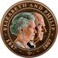 Cook Islands 1 Dollar Heads of Elizabeth and Philip 2007 Proof 1947 2007 ELIZABETH AND PHILIP coin reverse