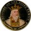 Cook Islands 1 Dollar King Edward III. Coloured 2009 HISTORY OF THE ROYAL FAMILY KING EDWARD III coin reverse