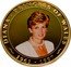 Cook Islands 1 Dollar Princess Diana. In a white dress and pearl beads 2008 In Sets only 1961 - 1997 DIANA PRINCESS OF WALES coin reverse