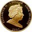 Cook Islands 1 Dollar Princess Diana. Red dress with a triangular neckline 2007 In Sets only 1 DOLLAR 2007 COOK ISLANDS ELIZABETH II coin obverse