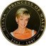 Cook Islands 1 Dollar Princess Diana. White dress 2009 Proof DIANA PRINCESS OF WALES 1961-1997 coin reverse