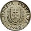 Slovakia 1 Koruna (Pattern) SLOVENSKA REPUBLIKA 1940 coin obverse