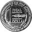 Russia 1 Ruble/Dollar (USA - USSR INF Treaty) X# 21 ПРИНИМАЕТСЯ КАК ЗНАК ДРУЖБЫ СДЕЛАНО ИЗ МЕТАЛЛА РАКЕТЫ 1 РУБЛЬ РАЗОРУЖЕНИЯ 1 DOLLAR DISARMAMENT 1988 MADE OF MISSILE METAL ACCEPTED AS A TOKEN OF FRIENDSHIP coin reverse