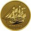 Cook Islands 10 Dollars Elizabeth II Bounty Ship 2020  10 DOLLARS 1/10 OZ FINE GOLD .9999 coin reverse