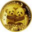 Cook Islands 10 Dollars Elizabeth II Good Fortune. Pandas 2021  GOOD FORTUNE 9999 GOLD $10 coin reverse