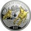Fiji 10 Dollars Year of the Dog. Pearl 2018 YEAR OF THE DOG $10 coin reverse
