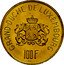 Luxembourg 100 Francs (Charlotte Pattern) KM# E67 GRAND DUCHE DE LUXEMBOURG 100 F JNL coin reverse