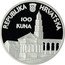 Croatia 100 Kuna 1700th Anniversary of City of Split 1995 Proof KM# 50 REPUBLIKA HRVATSKA 100 KUNA coin obverse