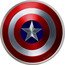 Fiji 2 Dollars Captain America Shield 2016  Proof ©MARVEL coin reverse