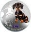 Fiji 2 Dollars (Dachshund) MY BEST FRIEND DASHSHUND coin reverse