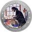 Cook Islands 2 Dollars Elizabeth II Writer 2021  Proof BENJAMIN FRANKLIN WRITER AN AMERICAN LIFE coin reverse