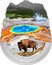 Fiji 2 Dollars (Yellowstone National Park) 999 SILVER - ONE OUNCE YELLOWSTONE NATIONAL PARK 2022 coin reverse