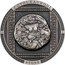 Cook Islands 20 Dollars Elizabeth II Coyolxauhqui Stone. Antique 2021  Antiqued COYOLXAUHQUI 20 21 STONE coin reverse