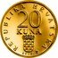 Croatia 20 Kuna King Tomislav 2010 Proof KM# 95 REPUBLIKA HRVATSKA 20 KUNA 2010. SD coin obverse