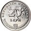Croatia 20 Lipa Circulation Coin. Olive 2013 KM# 7 REPUBLIKA HRVATSKA 20 LIPA coin obverse