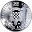 Croatia 200 Kuna First Croatian President dr. Franjo Tudman 1997 Proof KM# 60 REPUBLIKA HRVATSKA 200 KUNA RH 19 97. KH coin obverse