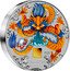 Australia 30 Dollars Year of the Dragon. Coloured 2023 P125 龍 DRAGON 2024 P125 IJ coin reverse