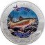 Cook Islands 5 Dollars (American State Animal. Michigan. Brook Trout) AMERICAN STATE ANIMAL BROOK TROUT MICHIGAN coin reverse
