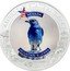 Cook Islands 5 Dollars (American State Animal - Nevada. Mountain Bluebird) AMERICAN STATE ANIMAL MOUNTAIN BLUEBIRD NEVADA coin reverse