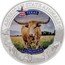 Cook Islands 5 Dollars (American State Animal .Texas. Longhorn) AMERICAN STATE ANIMAL LONGHORN TEXAS coin reverse
