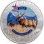 Cook Islands 5 Dollars (American State Animal. Utah. Rocky Mountain Elk) AMERICAN STATE ANIMAL ROCKY MOUNTAIN ELK UTAH coin reverse