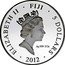 Fiji 5 Dollars (Archangel Michael) ELIZABETH II FIJI 5 DOLLARS 2010 AG 999 2 OZ coin obverse