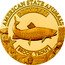 Cook Islands 5 Dollars (Elizabeth II Brook Trout) AMERICAN STATE ANIMALS MICHIGAN BROOK TROUT coin reverse