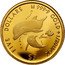 Cook Islands 5 Dollars Elizabeth II Dolphins 2021  Proof FIVE DOLLARS 999.9 GOLD 1/20TH OZ $5 coin reverse