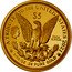 Cook Islands 5 Dollars Elizabeth II Gold Morgan 2021  Proof A TRIBUTE TO THE UNITED STATES 2021 $5 IRB COOK ISLANDS 1/10 OZ .24 PURE GOLD coin obverse