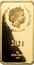 Cook Islands 5 Dollars Elizabeth II Harry Potter 2021  Proof ELIZABETH II COOK ISLANDS IRB 5 DOLLARS 2021 5 G FINE GOLD .999 coin obverse