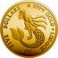 Cook Islands Five Dollars Elizabeth II Mermaid 2021  Proof FIVE DOLLARS 9999 GOLD 1/20TH OZ $5 coin reverse