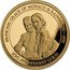 Cook Islands 5 Dollars (Grace Kelly and Prince Rainier III.1955 Introduction) PRINCESS GRACE OF MONACO & RAINIER III 1955 1/2 G .9999 FINEST GOLD. coin reverse
