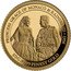 Cook Islands 5 Dollars (Grace Kelly and Prince Rainier III.1956 Marriage) PRINCESS GRACE OF MONACO & RAINIER III 1956 1/2 G .9999 FINEST GOLD coin reverse